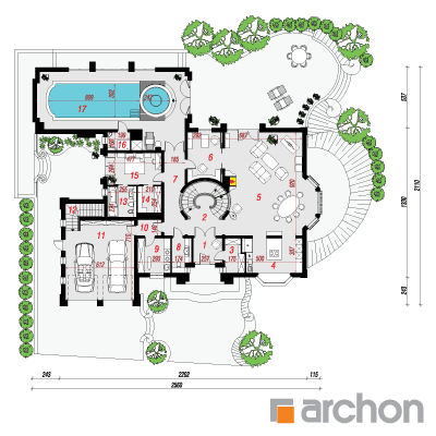 Maja 1 korruseplaan - Rezydencja w persymonach
