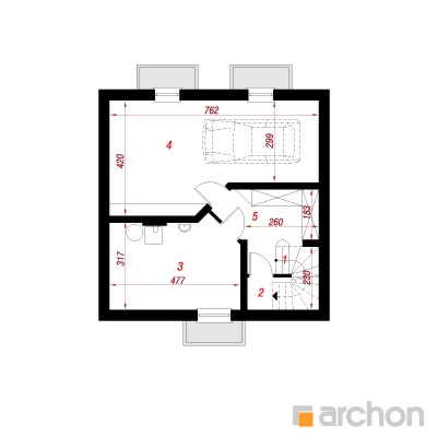 Maja 0 korruseplaan - Dom w poziomkach 3 (P)