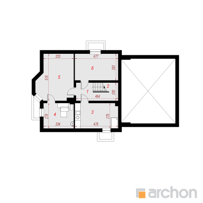 Maja 0 korruseplaan - Dom w rododendronach 6 (G2P)