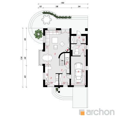  Maja abeeliates 1. korruse plaan