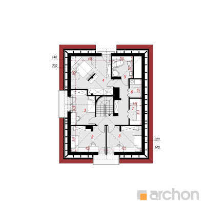  Maja abeeliates 2. korruse plaan