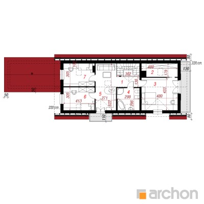  Maja agaavides 2. korruse plaan