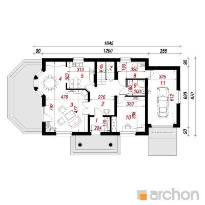  Maja peiulilledes 3 1. korruse plaan