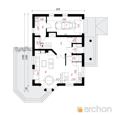  Maja peiulilledes 4 1. korruse plaan