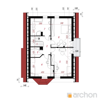  Maja peiulilledes 4 2. korruse plaan
