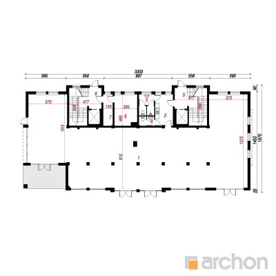  Maja alleel 2 1. korruse plaan