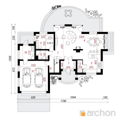  Villa Aleksandra 1. korruse plaan
