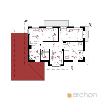  Villa Aleksandra 2. korruse plaan