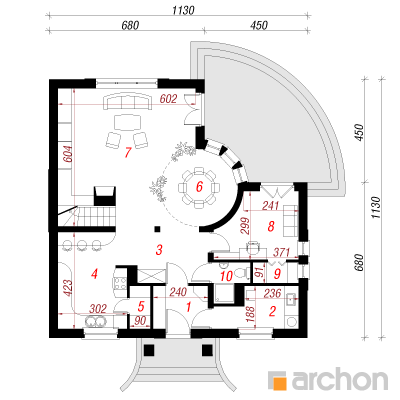  Maja aaloedes 1. korruse plaan