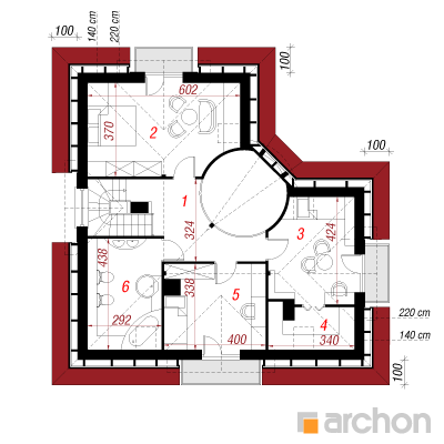  Maja aaloedes 2. korruse plaan