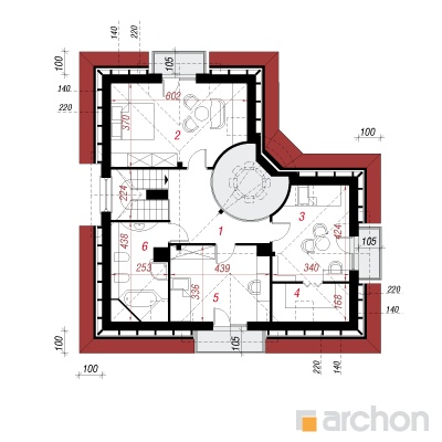  Maja aaloedes 2 (W) 2. korruse plaan