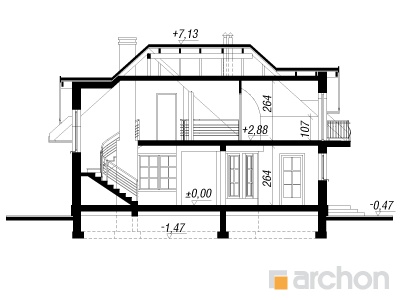 Maja aaloedes 2 (W) lõige