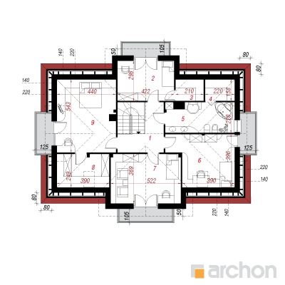  Maja kalganirohus 2. korruse plaan