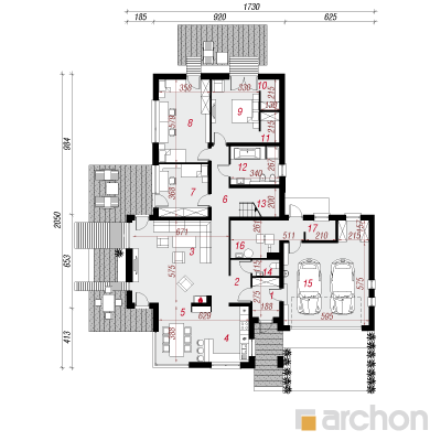  Maja rebasheintes (PD) 1. korruse plaan