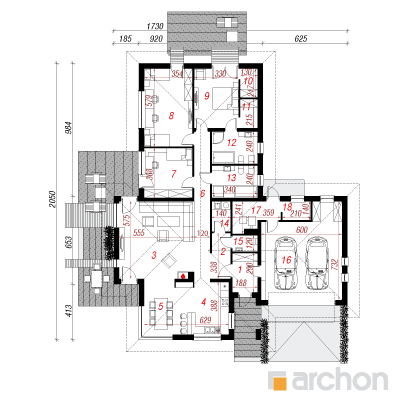  Maja rebasheintes 1. korruse plaan