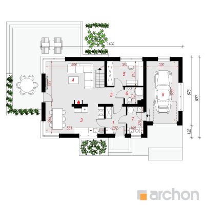  Maja amarüllides 3 1. korruse plaan