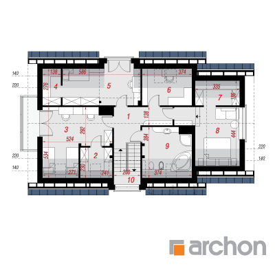  Maja amarüllides 4 2. korruse plaan