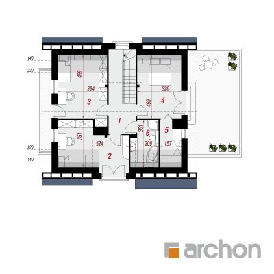  Maja amarüllides 5 2. korruse plaan