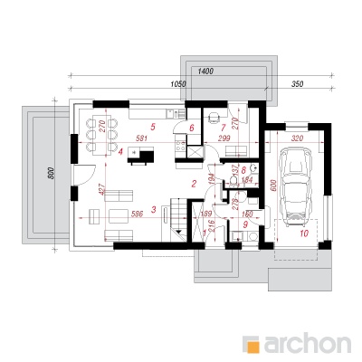  Maja amarüllides 1. korruse plaan