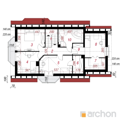  Maja ananassides 2 2. korruse plaan