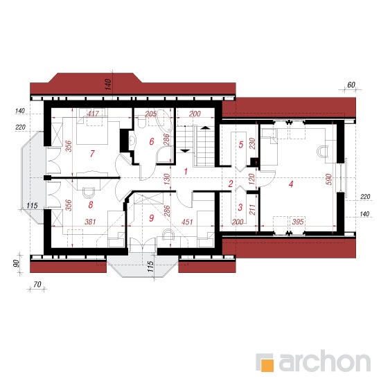  Maja ananassides (G2) 2. korruse plaan