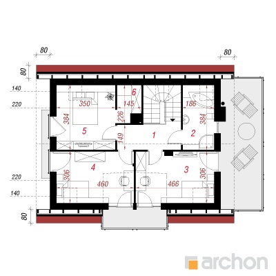 Maja anemoonides 2. korruse plaan