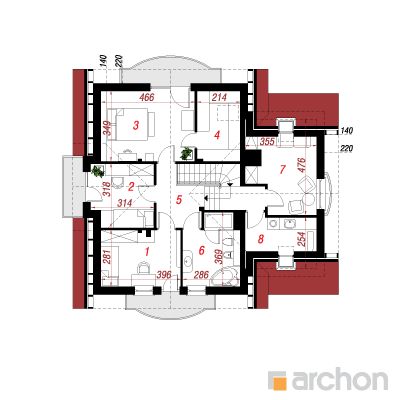  Maja antoonovkates 2(G) 2. korruse plaan