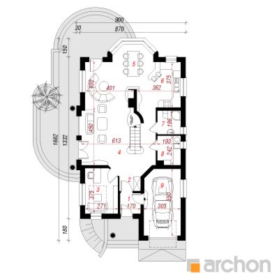  Maja aniisides 2 1. korruse plaan