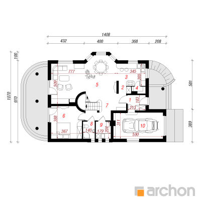  Maja aniisides 1. korruse plaan