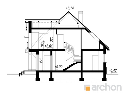 Maja asparites lõige