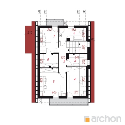  Maja kaeras 2. korruse plaan