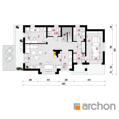  Maja avokaadodes (GN) 1. korruse plaan