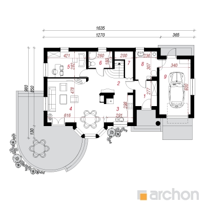  Maja avokaados (G) 1. korruse plaan