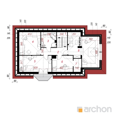  Maja avokaados (G) 2. korruse plaan
