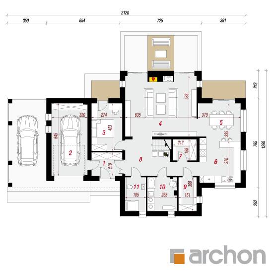  Maja maguskartulites 1. korruse plaan