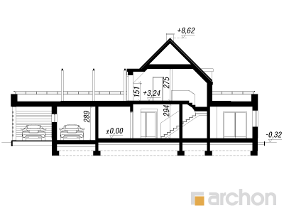 Maja maguskartulites lõige