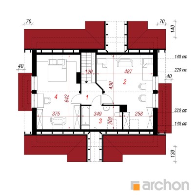  Maja basiilikus 2. korruse plaan