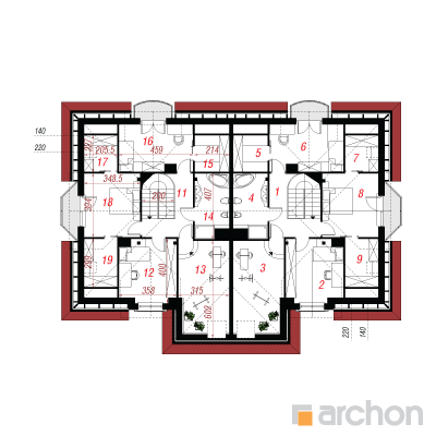  Maja bergamotipuudes (R2) 2. korruse plaan