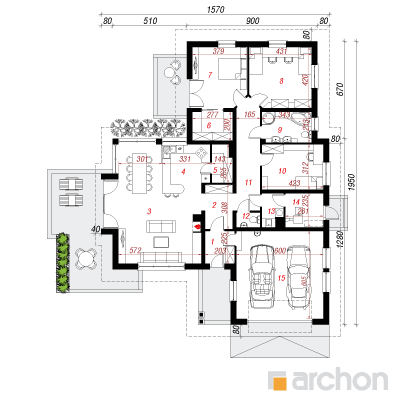  Maja bergeeniates 1. korruse plaan