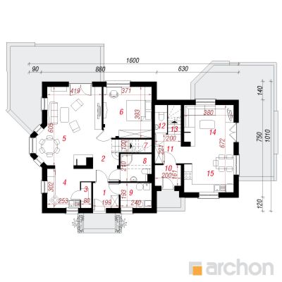  Maja kivipuravikkudes 1. korruse plaan