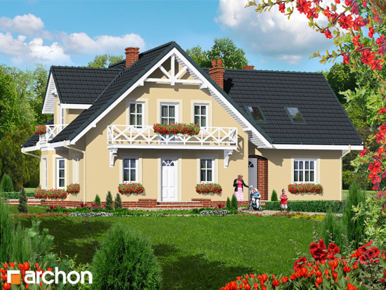 Maja kivipuravikkudes eestvaade