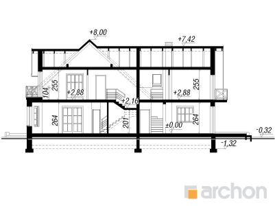 Maja kivipuravikkudes lõige
