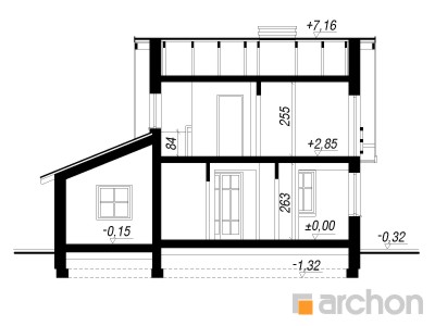 Maja pohlades (G) lõige