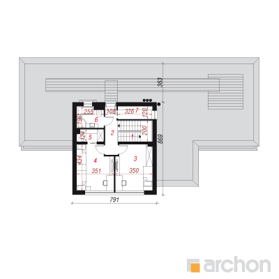  Maja kurgirohus (G) 2. korruse plaan