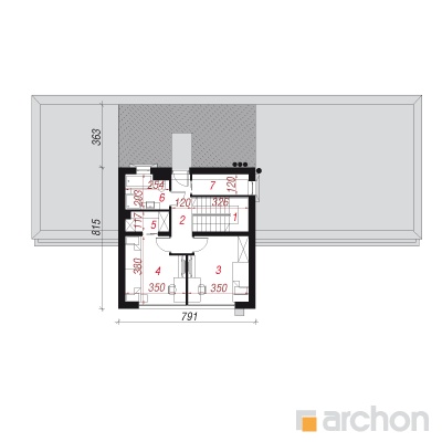  Maja kurgirohus 2. korruse plaan