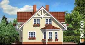 Maja virsikupuudes vaade