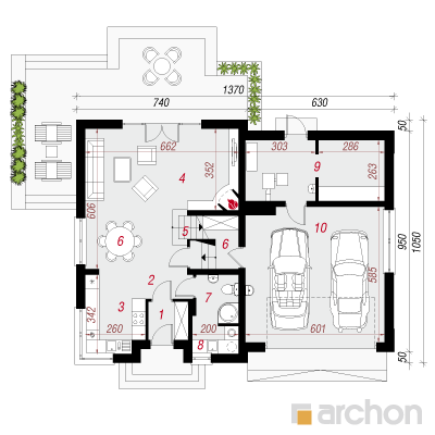  Maja budleiades(G2) 1. korruse plaan