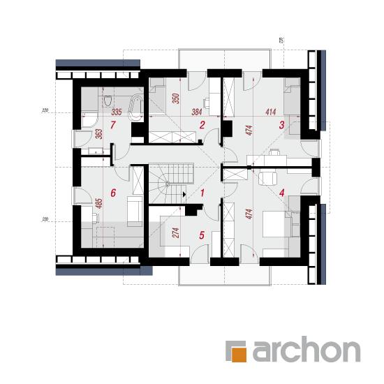  Maja budlejades 3 (A) 2. korruse plaan