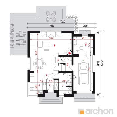  Maja budleiades 1. korruse plaan
