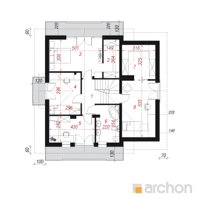  Maja budleiades 2. korruse plaan